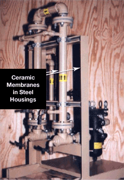 Ceramic Membranes in Steel Housings